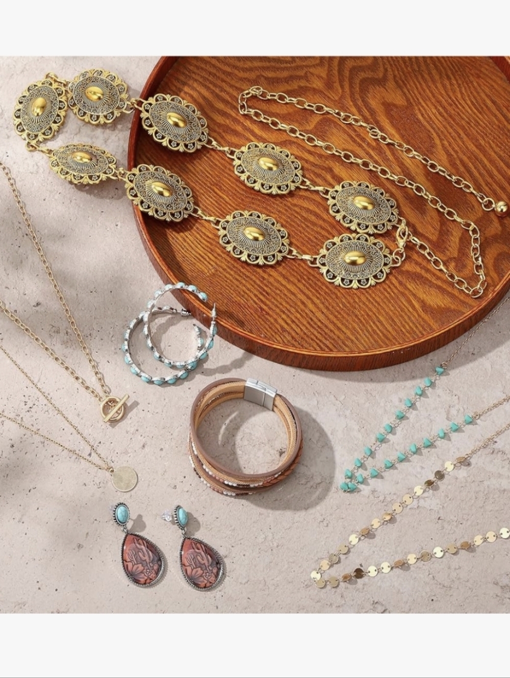 5 Pc Bohemian Jewelry Set - Picture 6 of 6